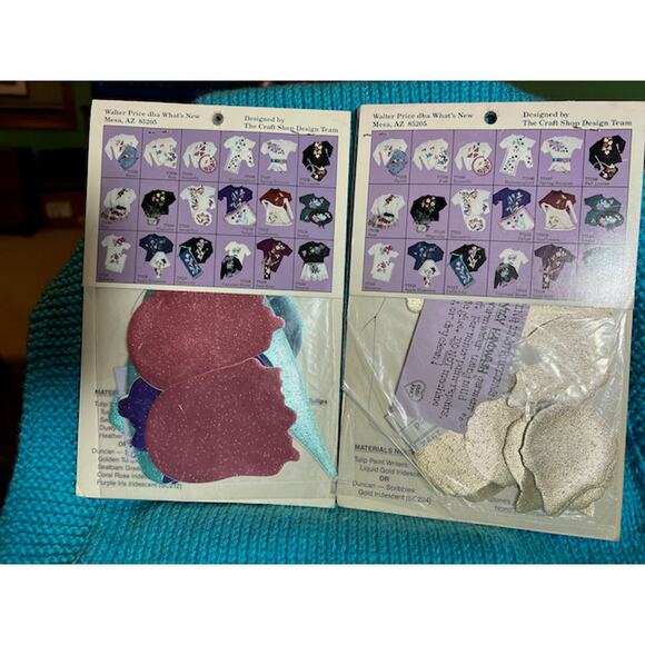 Glitzy shirts Appliqué pattern Tulips and gold roses - Picture 5 of 6